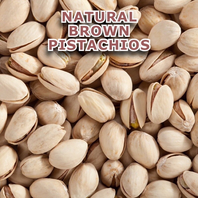 1 KG NATURAL BROWN ROASTED SALTED PISTACHIO NUTS |