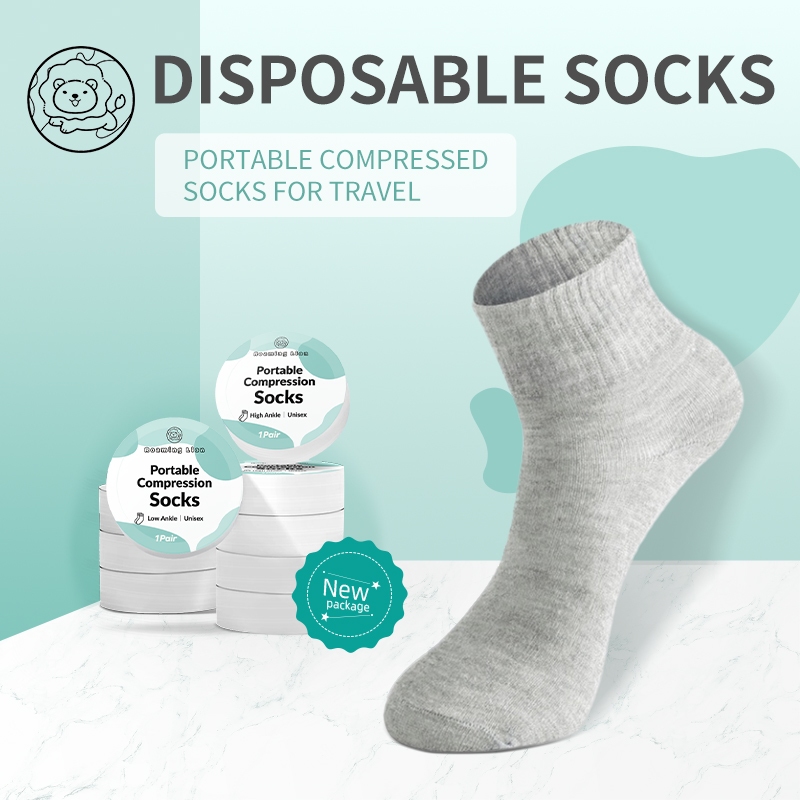 ??SG Local Stock??Premium Disposable Socks Compressed Socks for Travel Business trip Sports Men's and Women's Sock